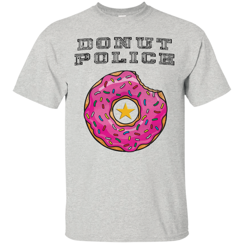 Donut-Police-T-Shirt-Officer-Law-Crime-Foodie-Graphic-Tee