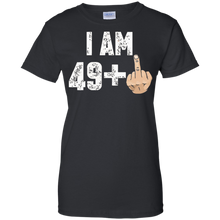 I-Am-49-+-Middle-Finger-Funny-50th-Birthday-T-Shirt