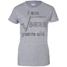 I-Am-75-Years-Old-Square-Root-Funny-75th-Birthday-T-Shirt