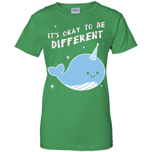 FUNNY-OK-TO-BE-DIFFERENT-T-SHIRT-Narwal-Zoo-Animal-Gift