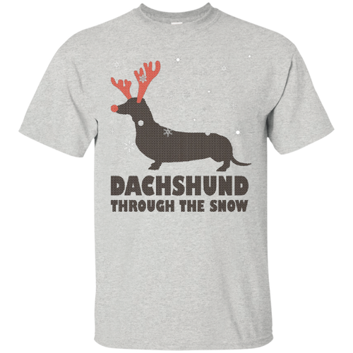 Chrismast-Shirt---Dachshund-Through-The-Snow