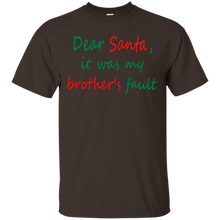 Dear-Santa-It-Was-My-Brother's-Fault-Funny-Christmas-T-shirt