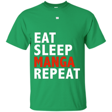 Funny-Eat-Sleep-Manga-Repeat-T-shirt-Comic-Books