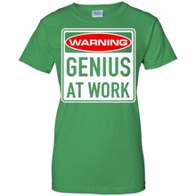 Genius-At-Work-Highway-Warning-Road-Sign-Funny-T-Shirt