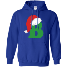 Christmas-Santa-Hat-Letter-B-Monogram-Holiday-T-shirt