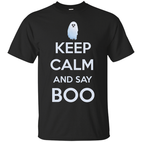 Halloween-Scary-Ghost-Keep-Calm-and-Say-Boo-Funny-Shirt