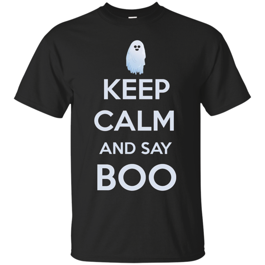 Halloween-Scary-Ghost-Keep-Calm-and-Say-Boo-Funny-Shirt