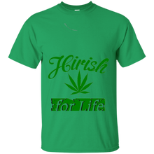 Hirish-For-Life-Marijuana-Pot-Leaf-T-shirt-Irish-Weed-smoke