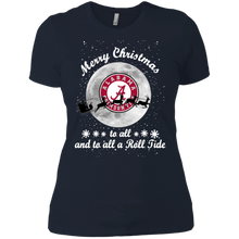 Merry Christmas Alabama to all and to all a Roll Tide shirt Ladies' Boyfriend Shirt