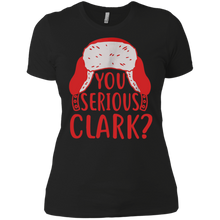 You Serious Clark Funny Christmas Holiday Shirt Ladies' Boyfriend Shirt