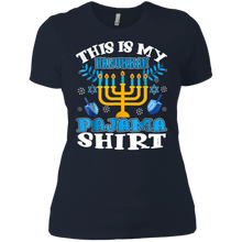 This is My Hanukkah Pajama Shirt Funny Christmas Ladies' Boyfriend Shirt