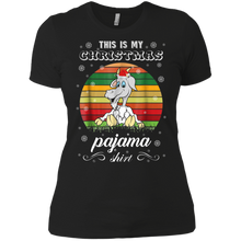 This is my Christmas Pajama Shirt Goat Animal Ladies' Boyfriend Shirt