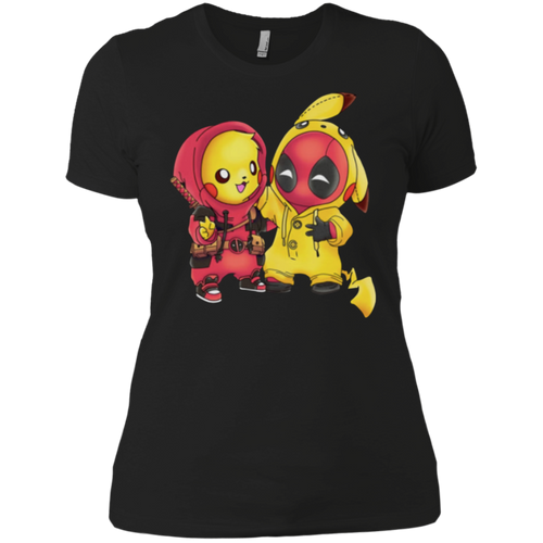 pikachu deadpool shirt Ladies' Boyfriend Shirt