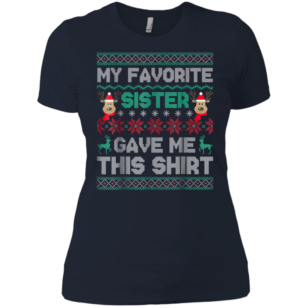 Xmas Gift From Sister To Brothers Sisters Shirt Ladies' Boyfriend Shirt