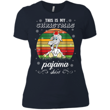 This is my Christmas Pajama Shirt Goat Animal Ladies' Boyfriend Shirt