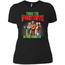 Twas The Fortnite Before Christmas Shirt Ladies' Boyfriend Shirt