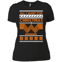 All I want for Christmas is Whataburger sweatshirt Ladies' Boyfriend Shirt