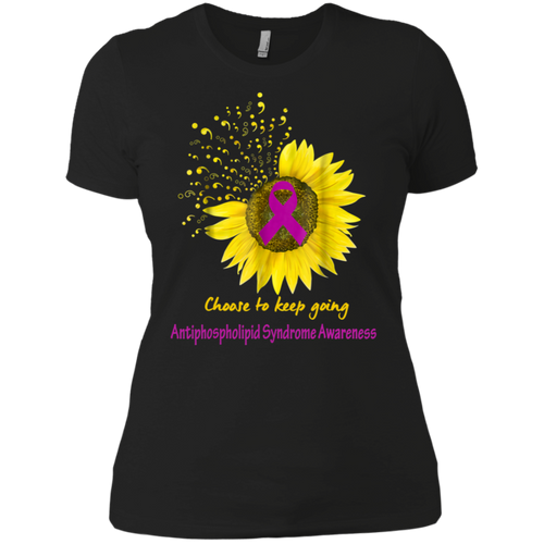 Antiphospholipid Syndrome Awareness Choose To Keep Going Ladies' Boyfriend Shirt