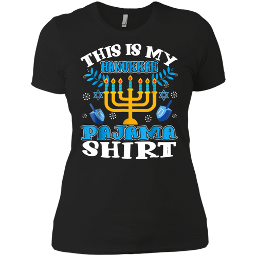 This is My Hanukkah Pajama Shirt Funny Christmas Ladies' Boyfriend Shirt