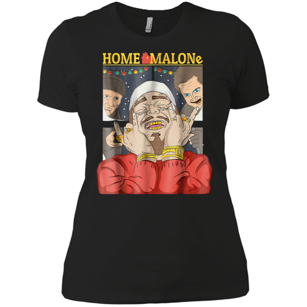 Home Post Malone Christmas funny shirt Ladies' Boyfriend Shirt