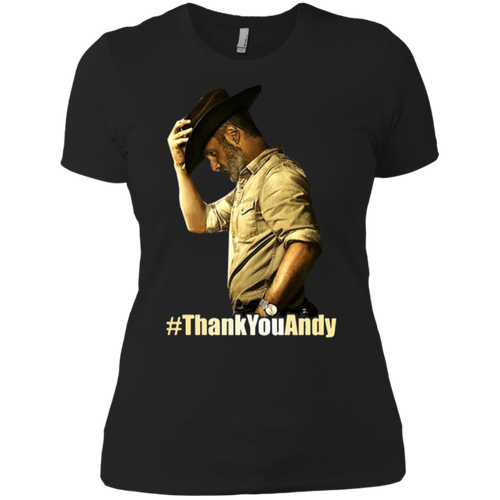 Walking Dead Thank you Andy shirt Ladies' Boyfriend Shirt