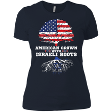 Israeli American Shirt American Grown With Israel Roots Ladies' Boyfriend Shirt