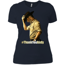 Walking Dead Thank you Andy shirt Ladies' Boyfriend Shirt