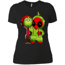 Deadpool And Grinch Christmas Funny Shirt Ladies' Boyfriend Shirt