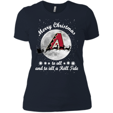 Merry Christmas Arizona Diamondbacks to all and to all a Roll Tide shirt Ladies' Boyfriend Shirt