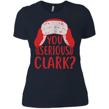 You Serious Clark Funny Christmas Holiday Shirt Ladies' Boyfriend Shirt