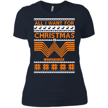 All I want for Christmas is Whataburger sweatshirt Ladies' Boyfriend Shirt